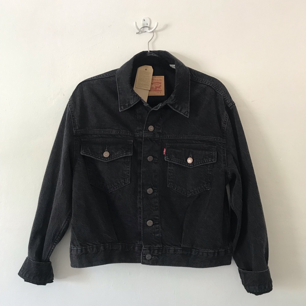 Levi's Crop Trucker Denim Jacket Small